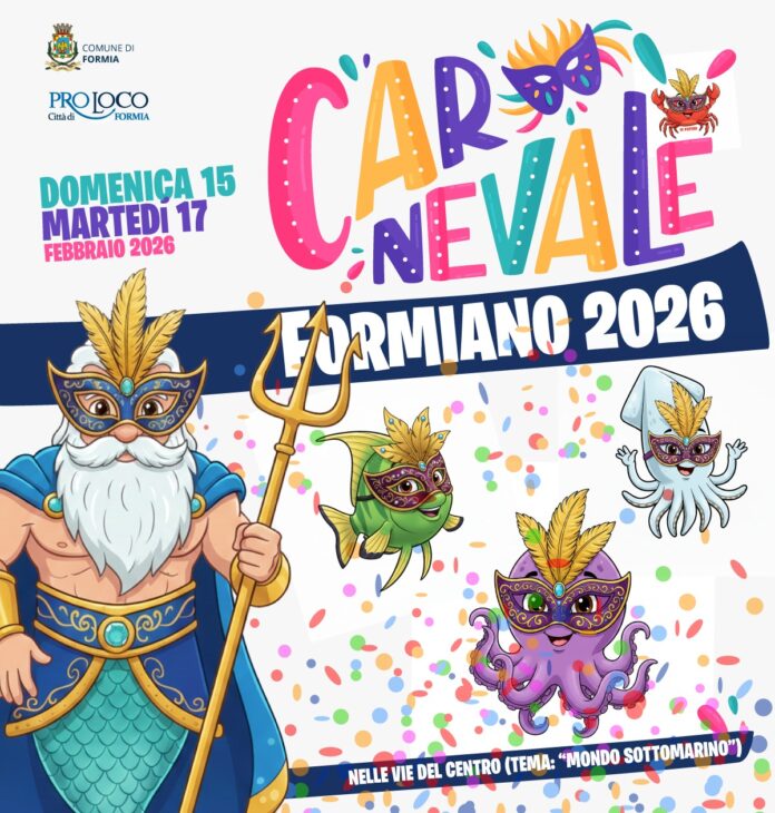 Carnevale di Formia 2026: il centro si trasforma in un grande palcoscenico a cielo&nbsp;aperto