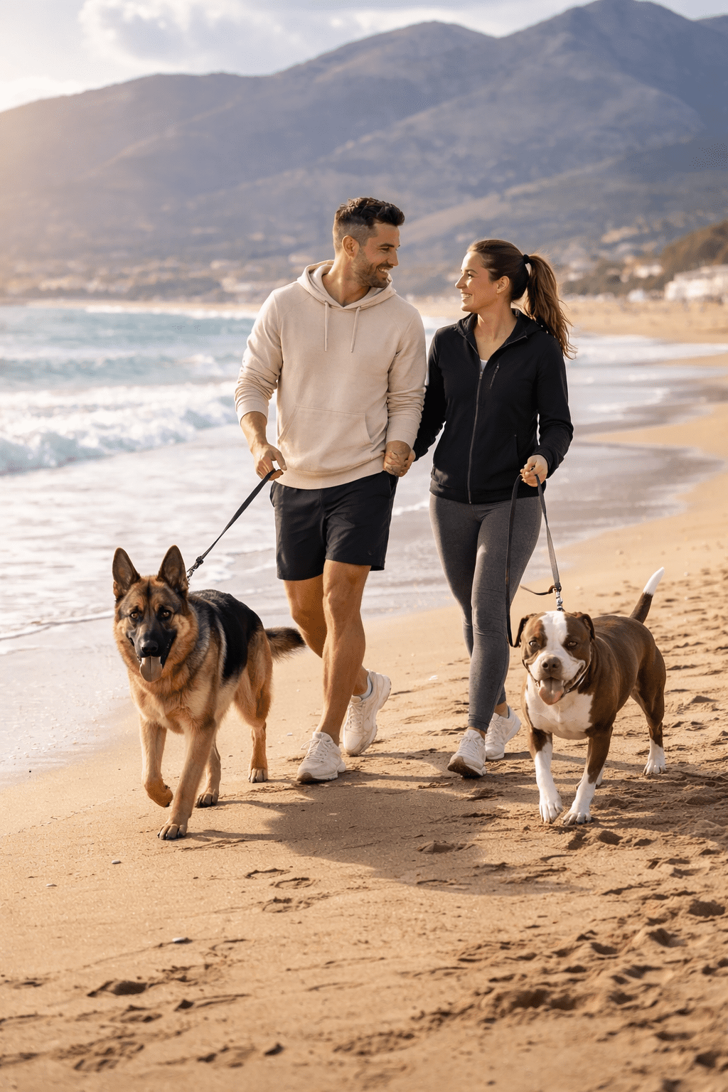 Passeggiare con il cane sulla spiaggia: un toccasana per corpo e mente. 1 Passeggiare con il cane sulla spiaggia: un toccasana per corpo e mente.