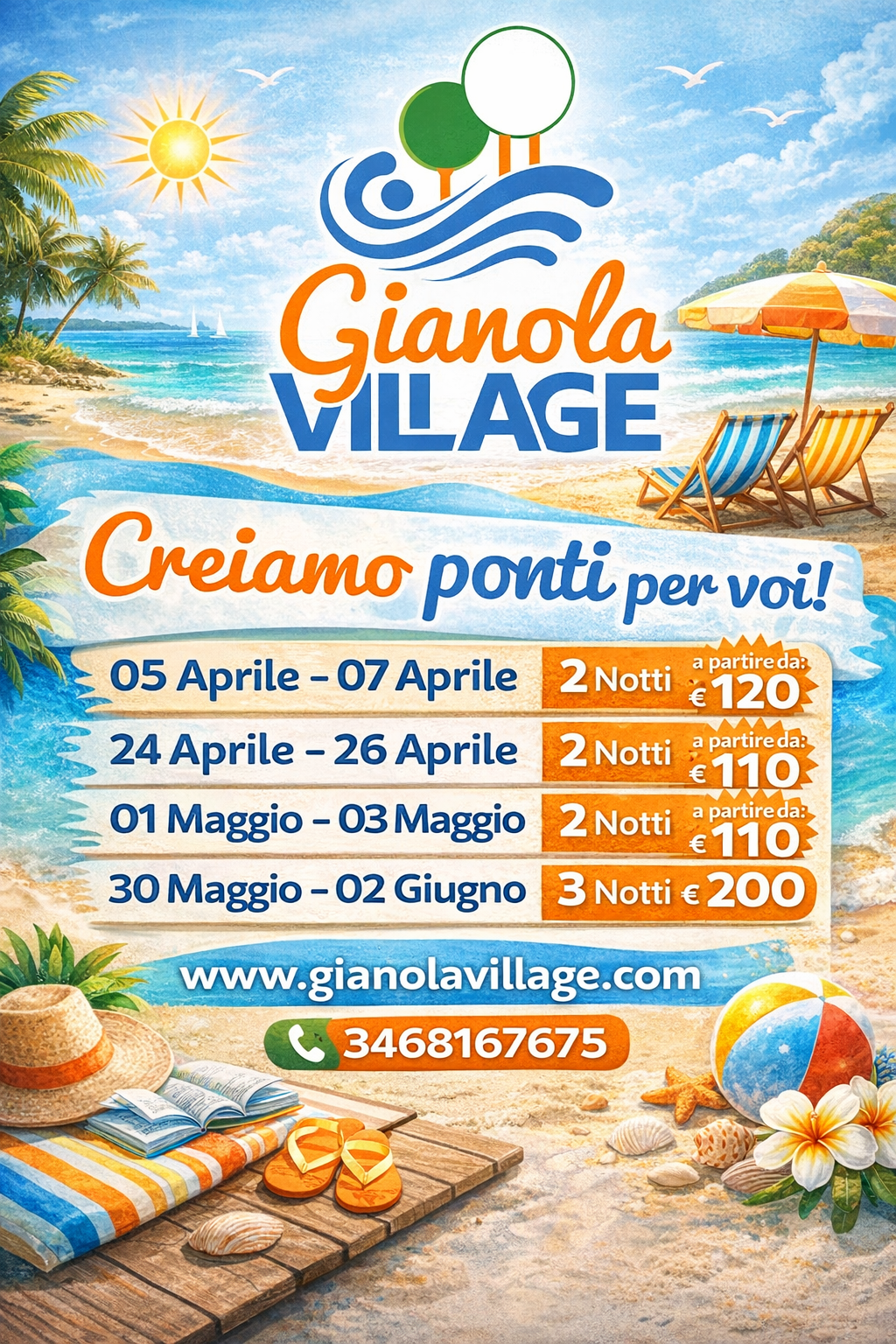 Creiamo ponti per voi: scopri le offerte di primavera al Gianola Village 1 Creiamo ponti per voi: scopri le offerte di primavera al Gianola Village
